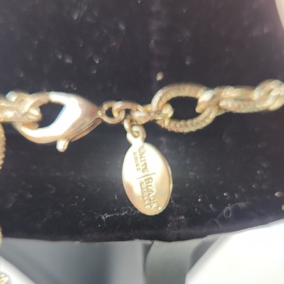 White House Black Market Teal and Gold Necklace Set - Picture 7 of 9